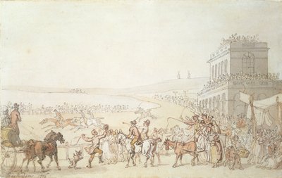 Brighton Races by Thomas Rowlandson